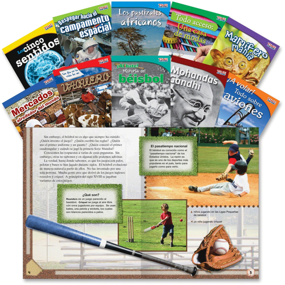 Shell Education TFK 3rd-grade Spanish 10-Book Set 1 Printed Book - Book - Grade 3 - Spanish MPN:16108