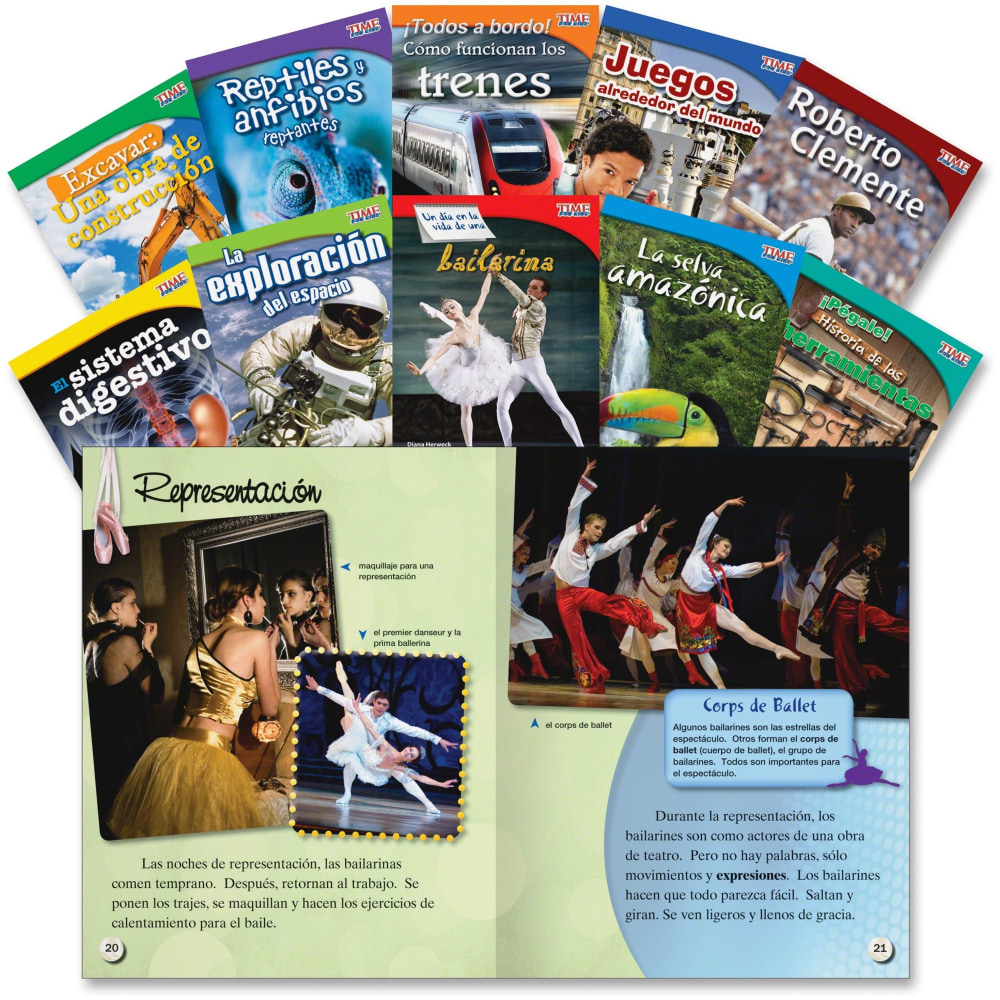 Shell Education TFK 3rd-grade Spanish 10-Book Set 2 Printed Book - Book - Grade 3 - Spanish MPN:16110