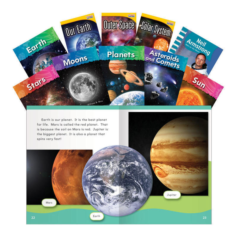 Teacher Created Materials Space Exploration Book Set, Grades 1 - 2, Set Of 10 Books MPN:16142