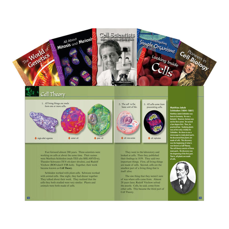 Teacher Created Materials Cellular Biology Book Set, Grades 6 - 8, Set Of 6 Books MPN:16146