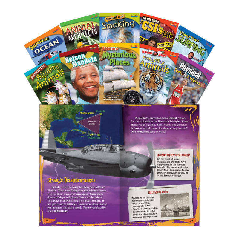 Teacher Created Materials TIME FOR KIDS Nonfiction Book Set, Set 2, Set Of 10 Books, Grade 4 MPN:18251