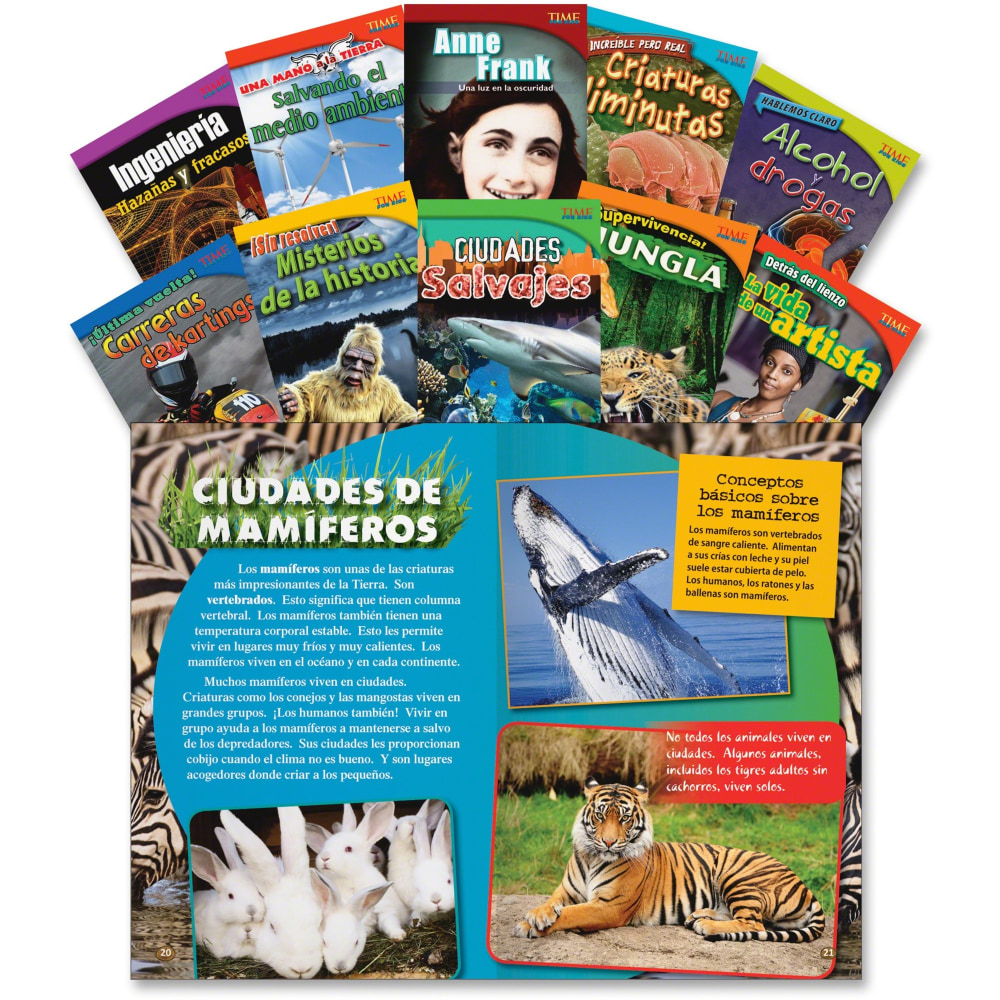 Shell Education TFK 4th-Grade Spanish 10-Book Set 3 Printed Book - Book - Grade 4 - Spanish MPN:18382