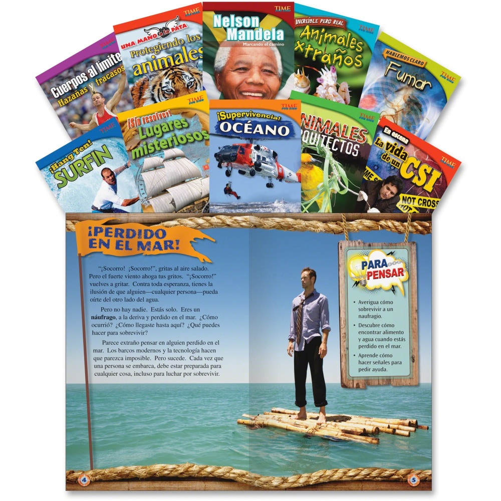 Shell Education TFK 4th-Grade Spanish 10-Book Set 2 Printed Book - Book - Grade 4 - Spanish MPN:18383