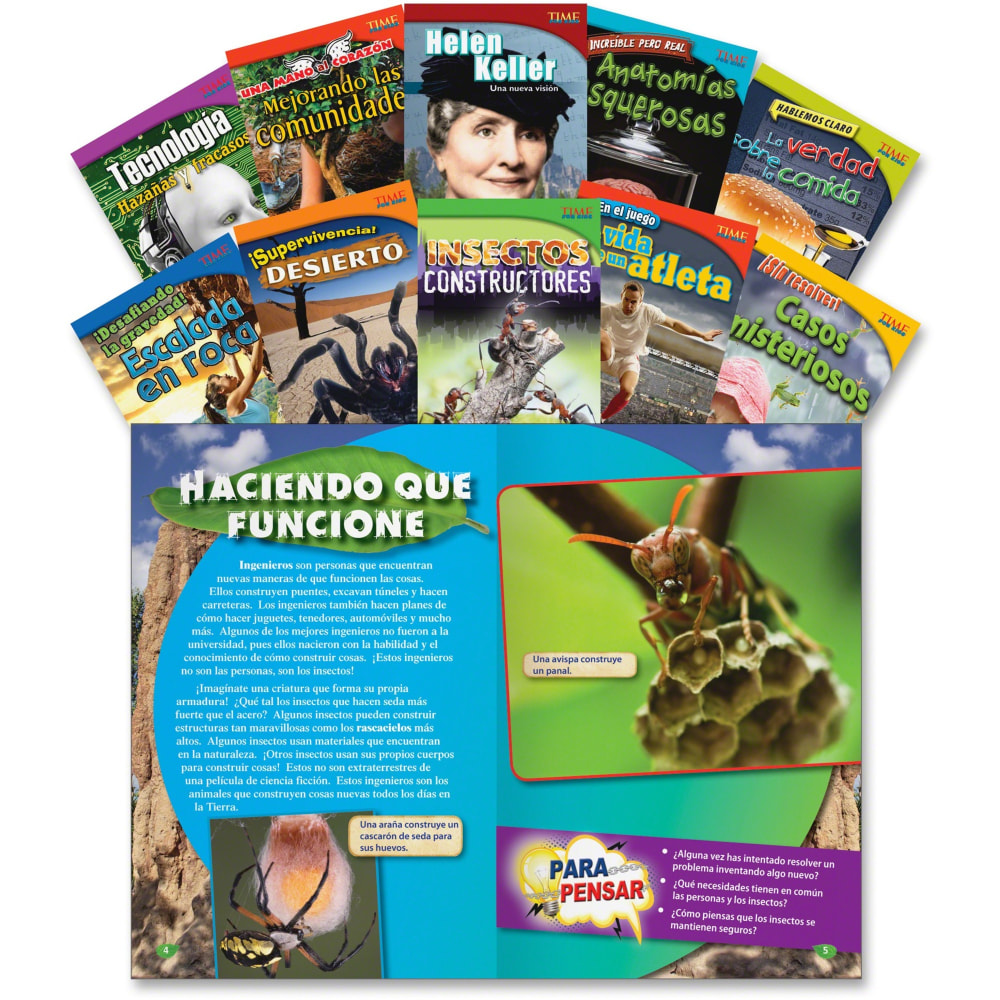 Shell Education TFK 4th-Grade Spanish 10-Book Set 1 Printed Book - Book - Grade 4 - Spanish MPN:18384