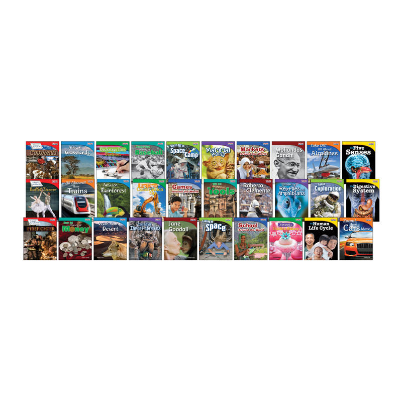 Shell Education Teacher Created Materials TIME FOR KIDS Nonfiction Book Set, Set Of 30 Books, Grade 3 MPN:18389