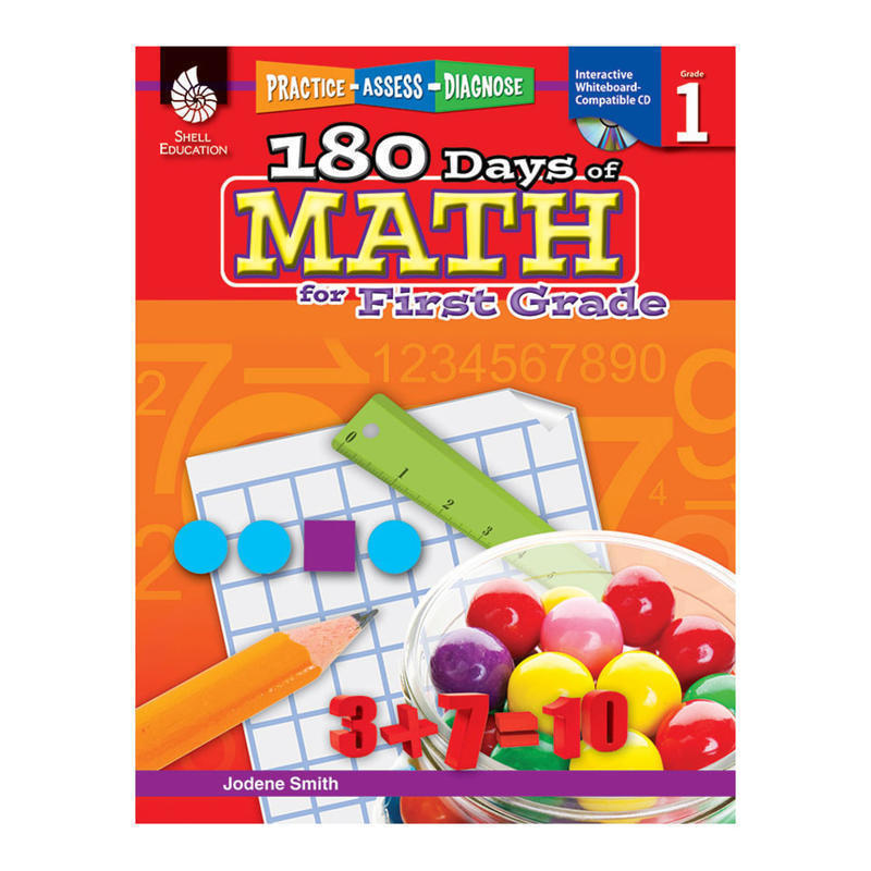 Shell Education 180 Days of Math Practice, Grade 1 MPN:50804