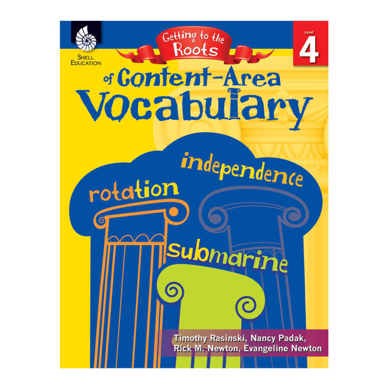 Shell Education Getting To The Roots Of Content-Area Vocabulary, Grade 4 MPN:50864