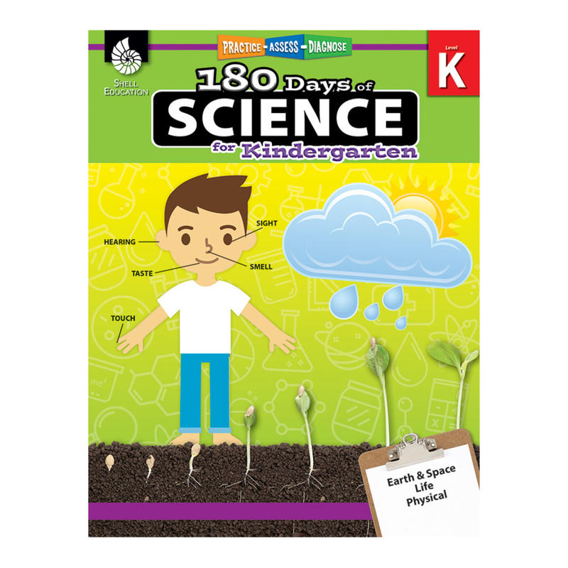 Shell Education 180 Days Of Science, Kindergarten MPN:51406