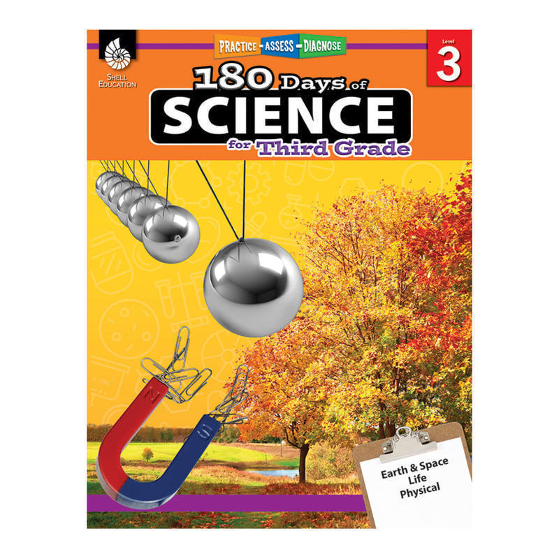 Shell Education 180 Days Of Science, Grade 3 MPN:51409