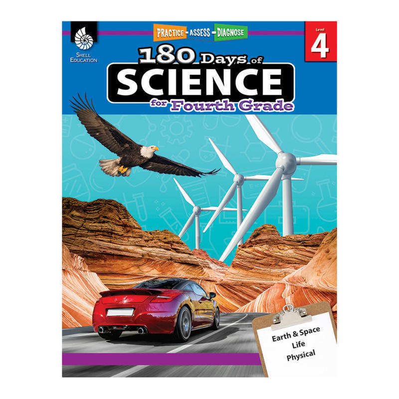 Shell Education 180 Days Of Science, Grade 4 MPN:51410