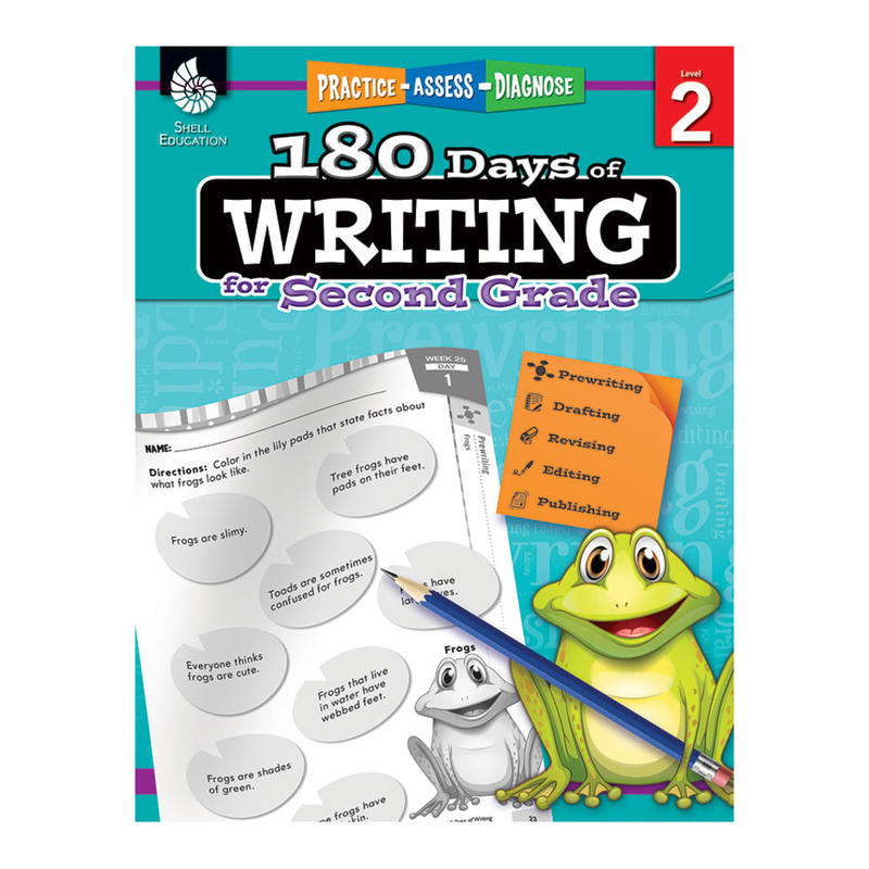 Shell Education 180 Days Of Writing Workbook, Grade 2 MPN:51525