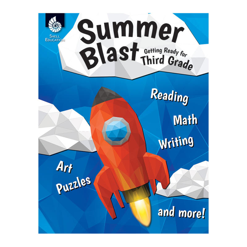 Shell Education Summer Blast Activity Book, Getting Ready For Grade 3 MPN:51553