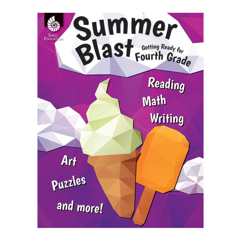 Shell Education Summer Blast Activity Book, Getting Ready For Grade 4 MPN:51554