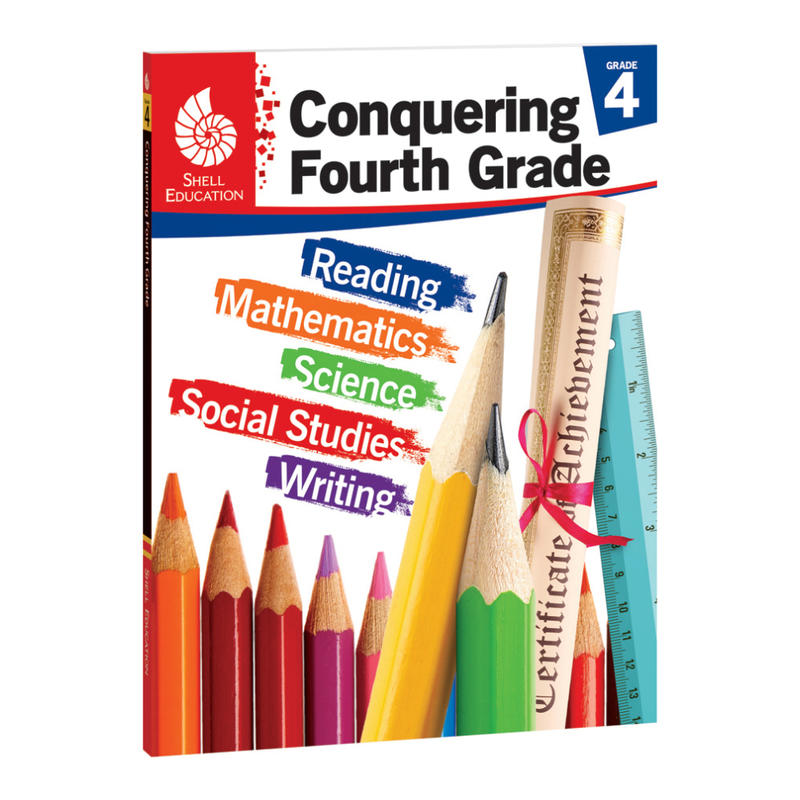 Shell Education Conquering The Grades, Grade 4, Red MPN:51623