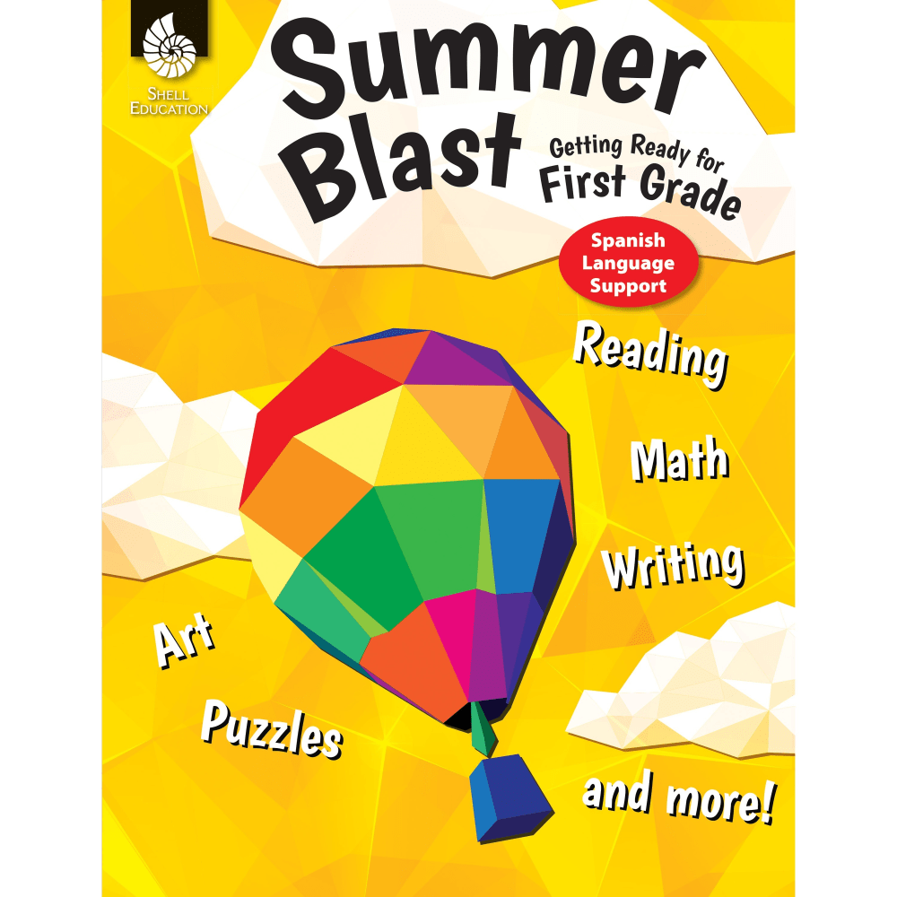 Shell Education Summer Blast Spanish Workbook Printed Book - Book - Grade K-1 - Spanish, English MPN:86126