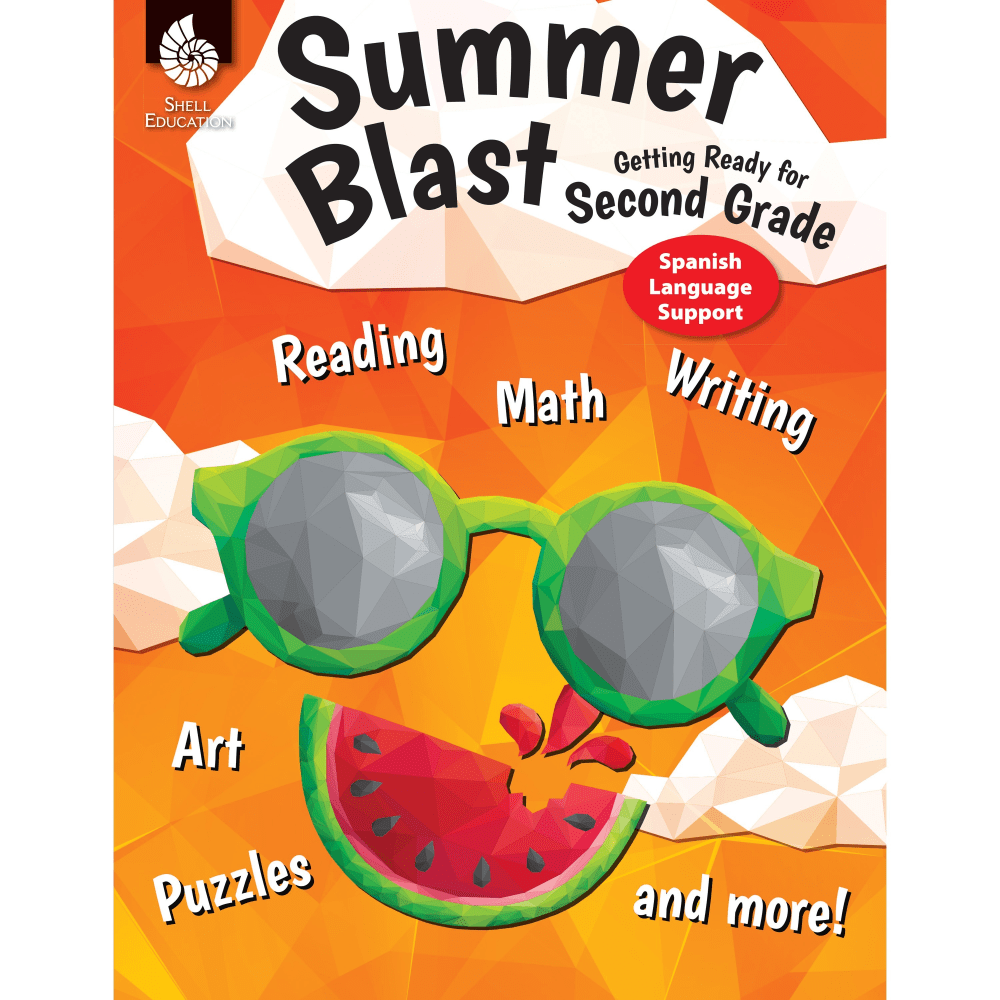 Shell Education Summer Blast Spanish Workbook Printed Book - Book - Grade 1-2 - Spanish MPN:86127