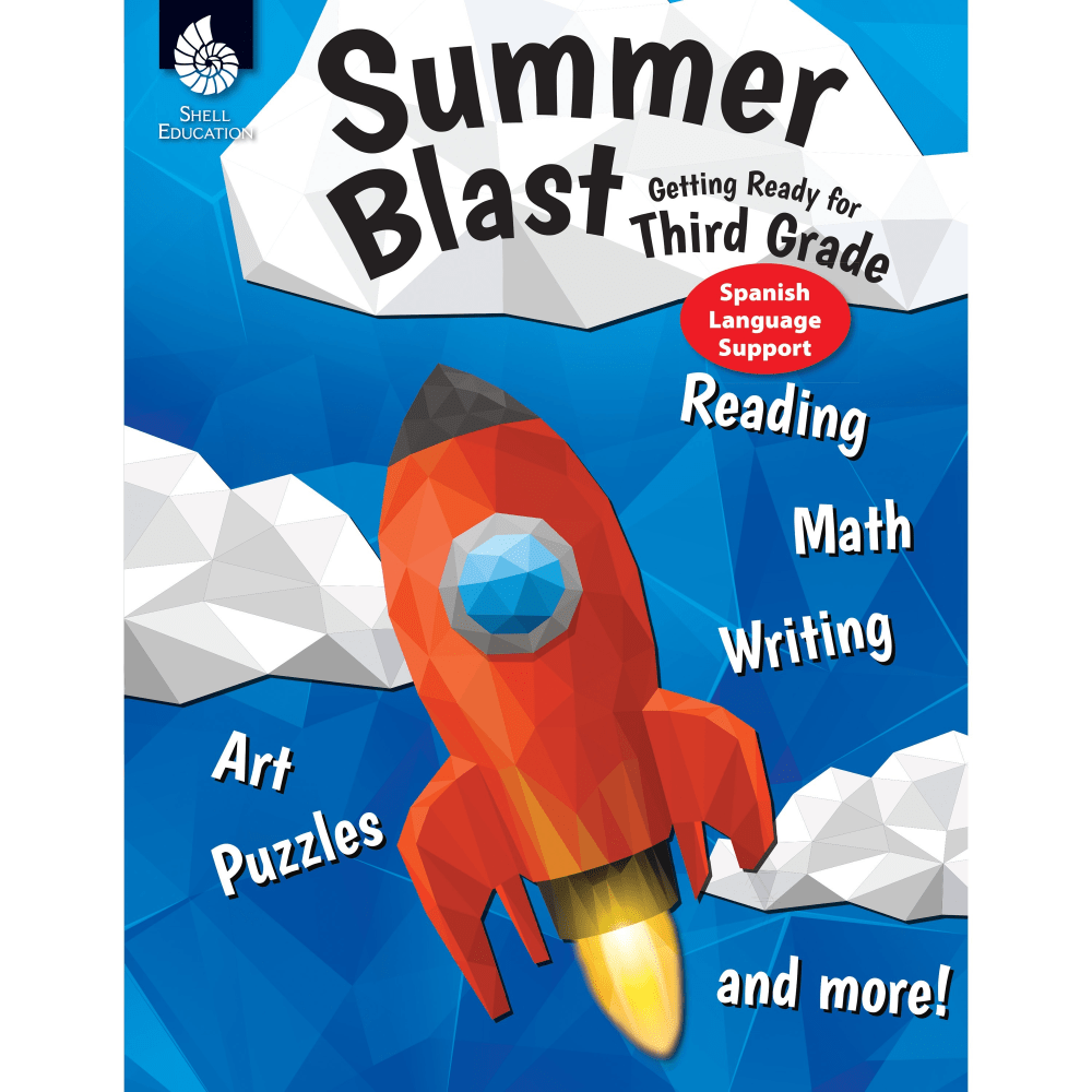 Shell Education Summer Blast Spanish Workbook Printed Book - Book - Grade 2-3 - Spanish, English MPN:86128