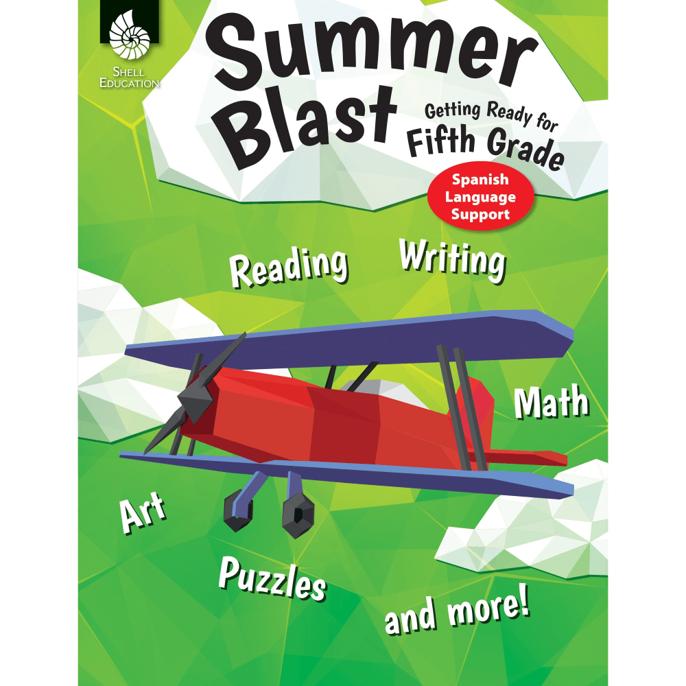 Shell Education Summer Blast Spanish Workbook Printed Book - Book - Grade 4-5 - Spanish, English MPN:86130