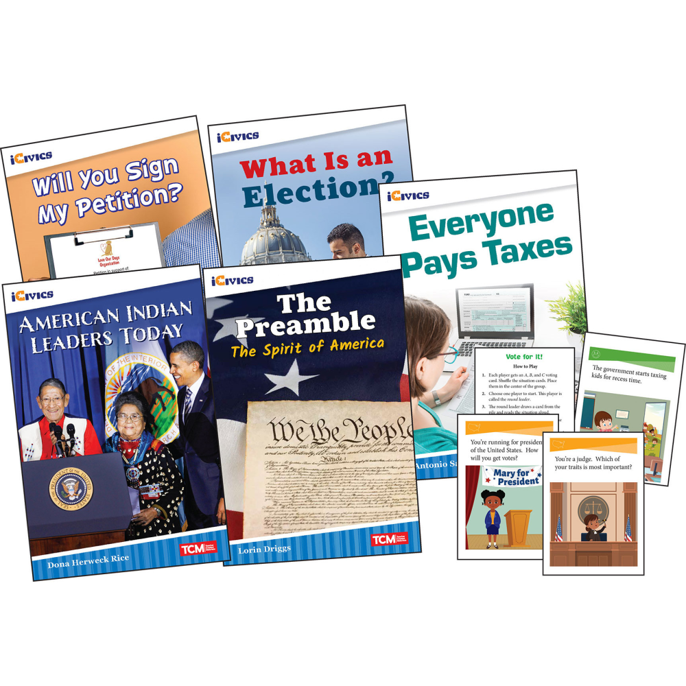 Teacher Created Materials iCivics: Leadership & Responsibility 5-Book Set & Game Cards, Grade 3 MPN:SEP131233