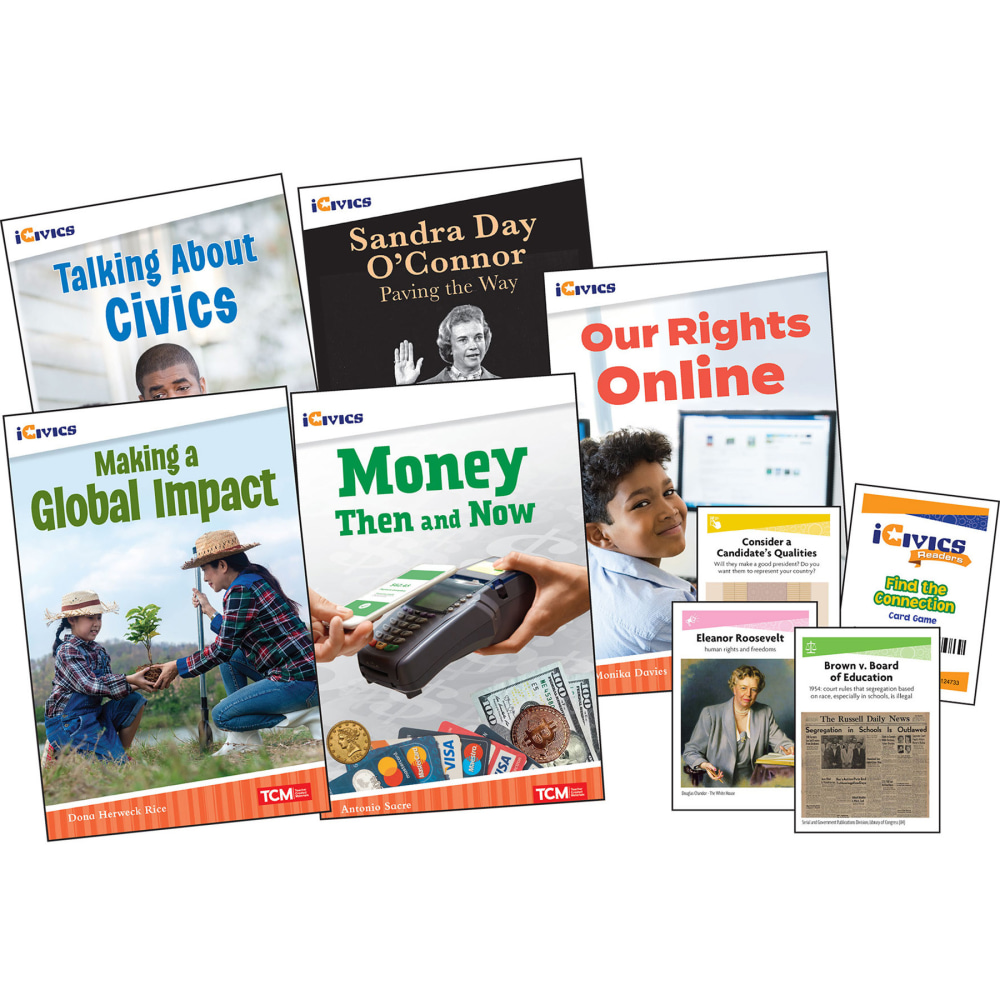Teacher Created Materials iCivics: Community & Social Awareness 5-Book Set & Game Cards, Grade 5 MPN:SEP131236