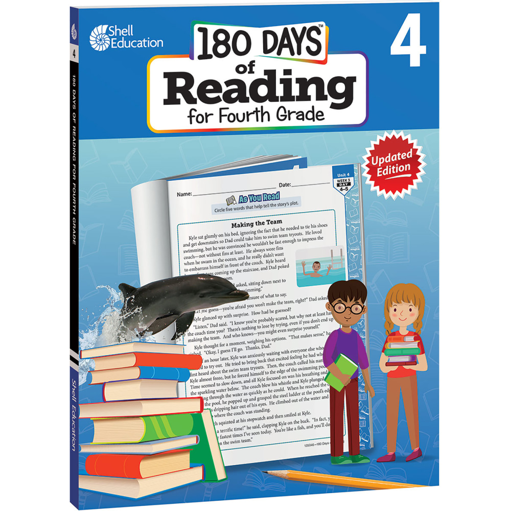 Shell Education 180 Days Of Reading 2nd Edition, Grade 4 MPN:SEP135046