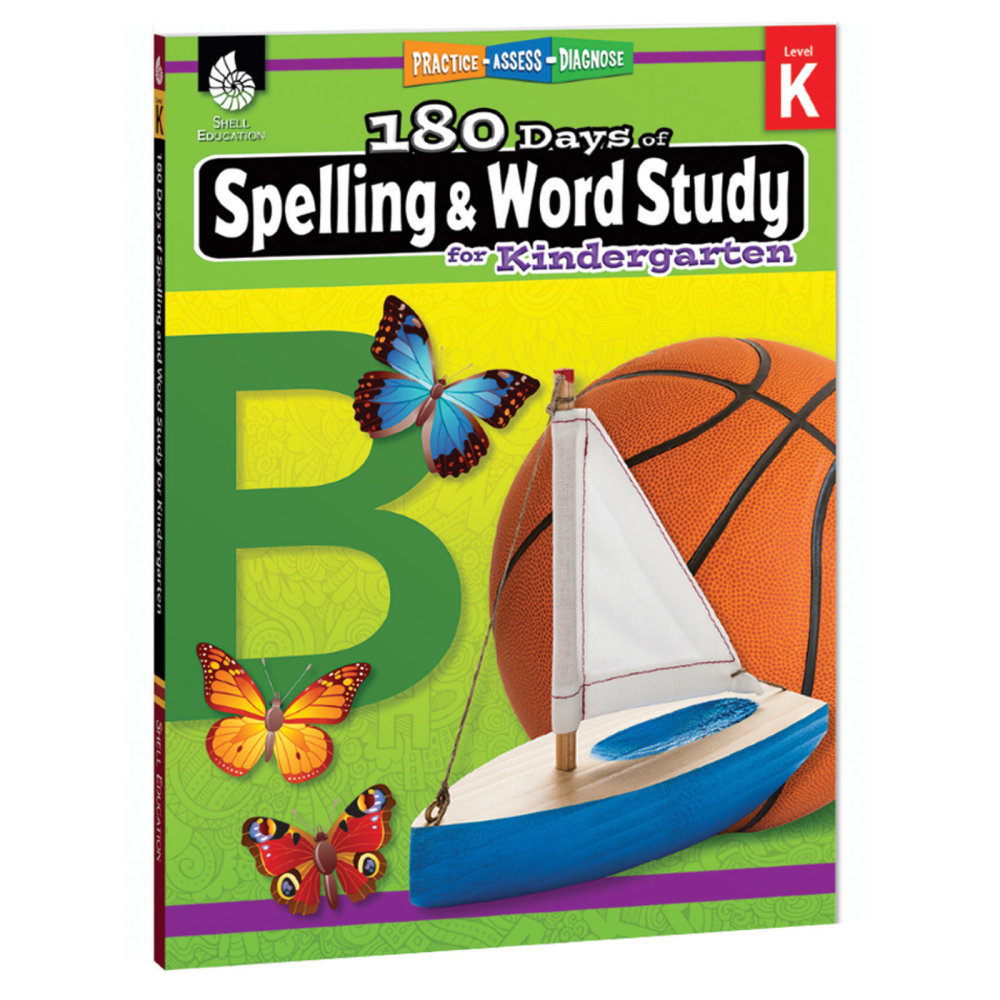Shell Education 180 Days Of Spelling And Word Study, Kindergarten MPN:SEP28628