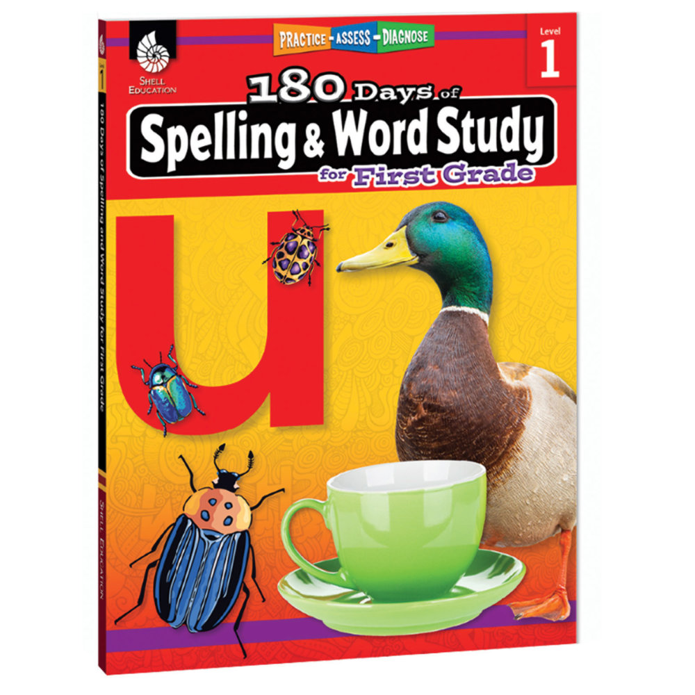 Shell Education 180 Days Of Spelling And Word Study, Grade 1 MPN:SEP28629