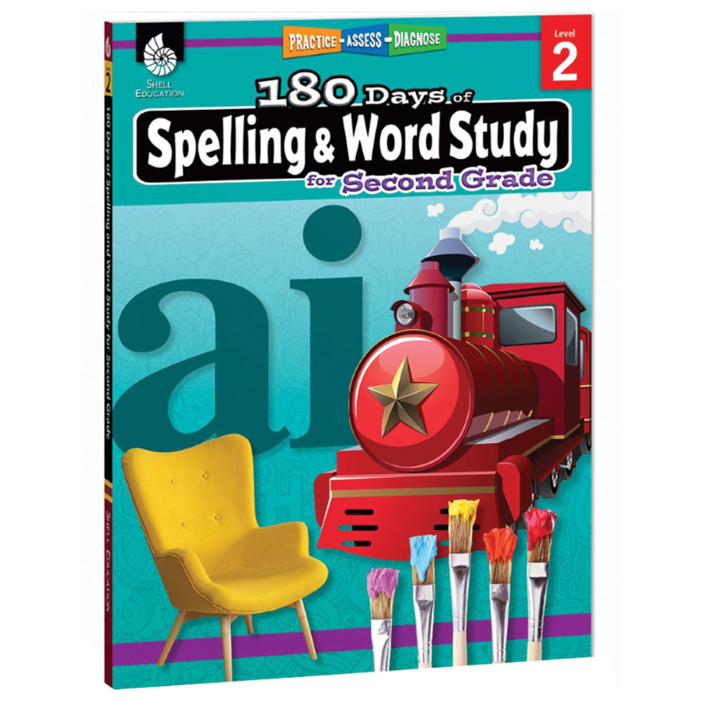Shell Education 180 Days Of Spelling And Word Study, Grade 2 MPN:SEP28630