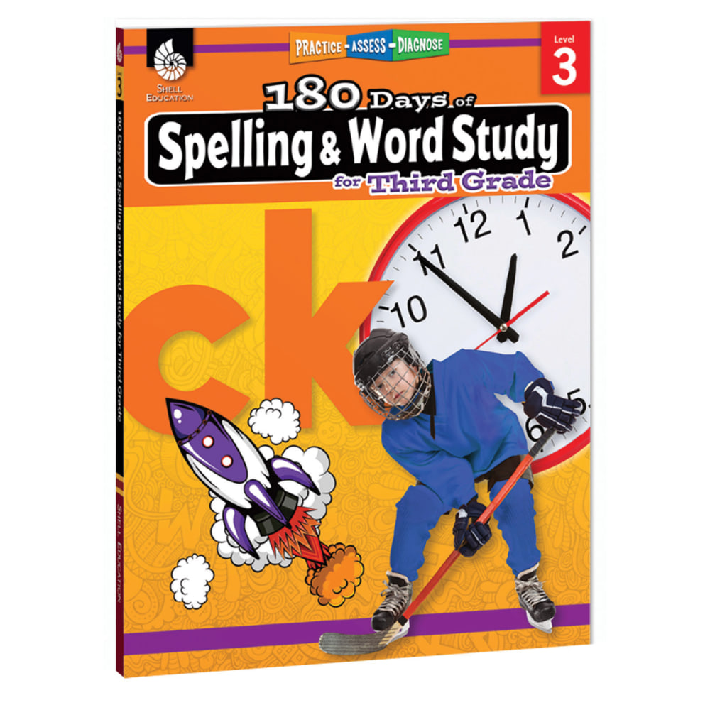 Shell Education 180 Days Of Spelling And Word Study, Grade 3 MPN:SEP28631