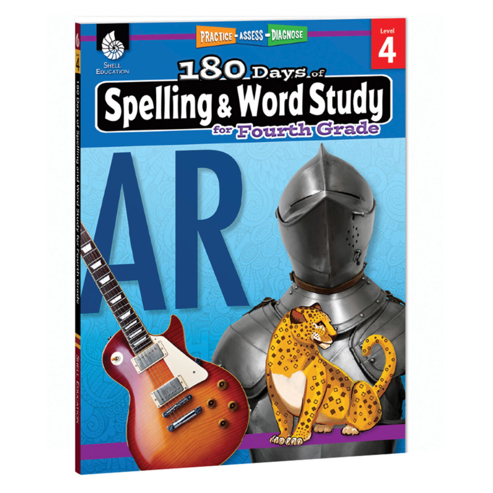 Shell Education 180 Days Of Spelling And Word Study, Grade 4 MPN:SEP28632