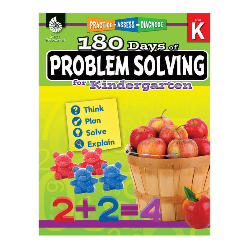 Shell Education 180 Days Of Problem Solving, Grade K MPN:51612