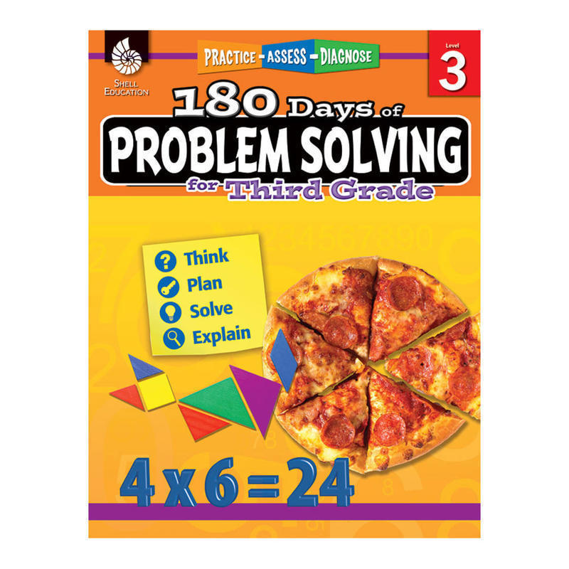 Shell Education 180 Days Of Problem Solving, Grade 3 MPN:51615