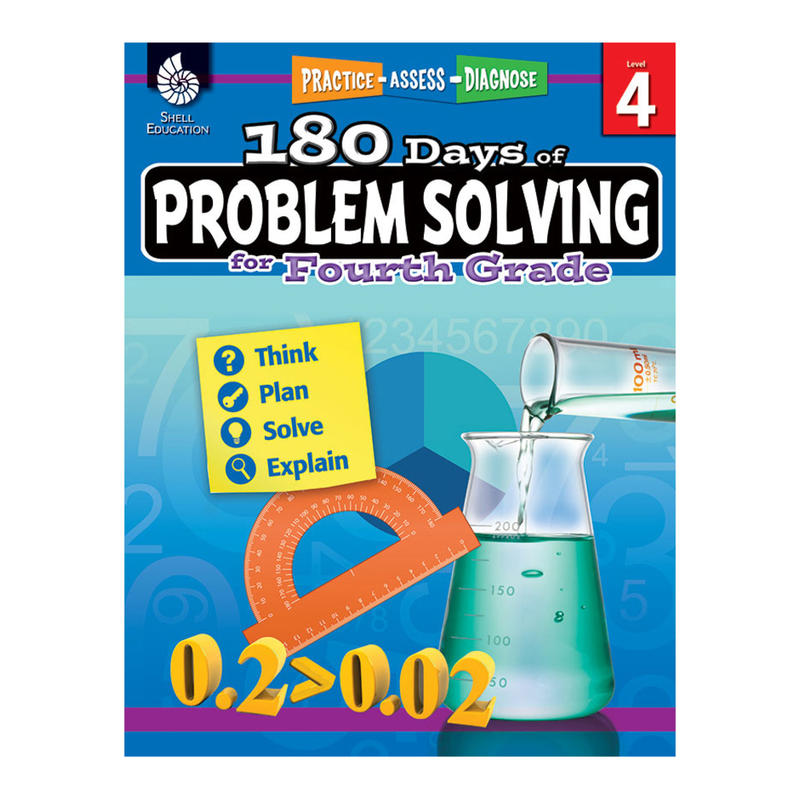 Shell Education 180 Days Of Problem Solving, Grade 4 MPN:51616