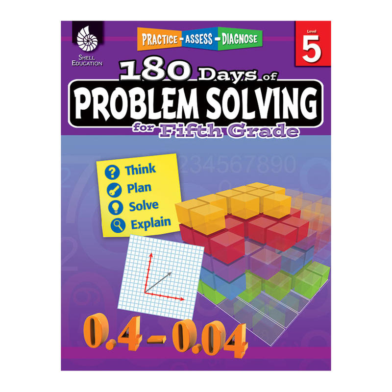 Shell Education 180 Days Of Problem Solving, Grade 5 MPN:51617