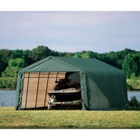 12x20x8 Peak Style Shelter - Green 71444