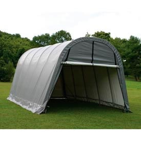 12x24x10 Round Style Shelter - Grey 74332