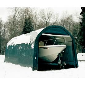 12x28x8 Round Style Shelter - Green 76642