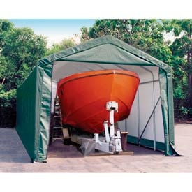 14x36x16 Peak Style Shelter - Green 79441