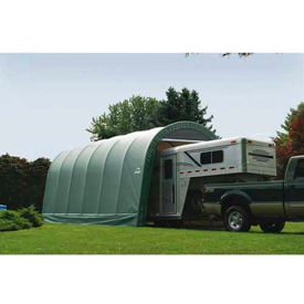 ShelterLogic 95361 Round Style Shelter 14 x ft. 24 x ft. 12 ft. Green 95361