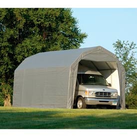 ShelterLogic Barn Style Shelter 12' x 24' x 9' Gray 97153