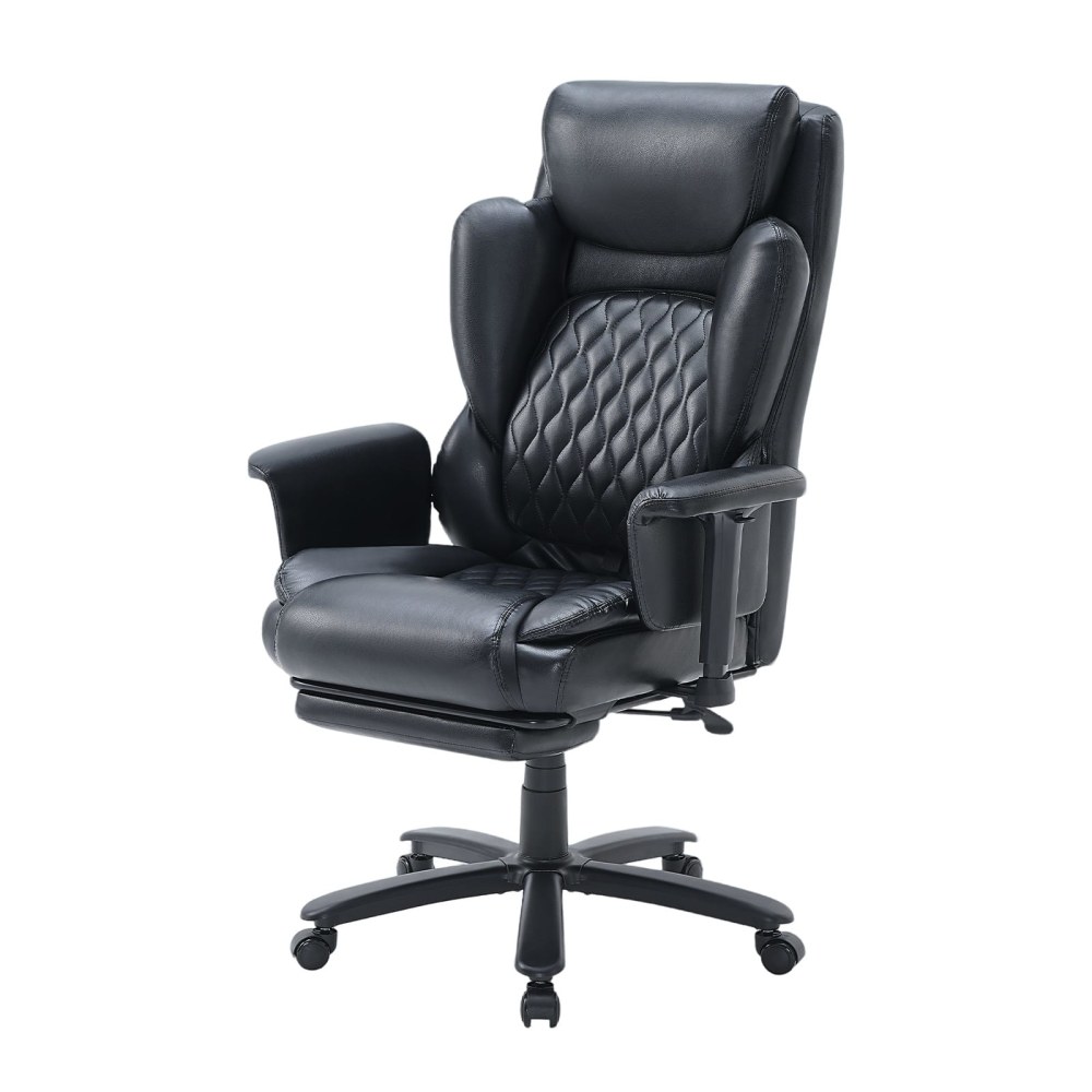 Bestier Ergonomic Faux Leather High-Back Executive Office Chair, Black MPN:H200380C-BLPU