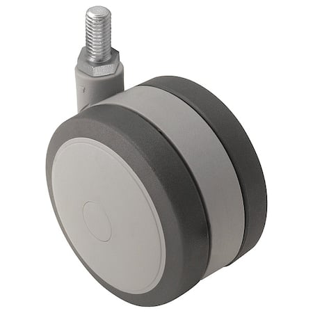 100mm Non-Marking Thermoplastic Elastomer Swivel Caster, No Brake, Loads Up To 225 lb MPN:PSF100741GR