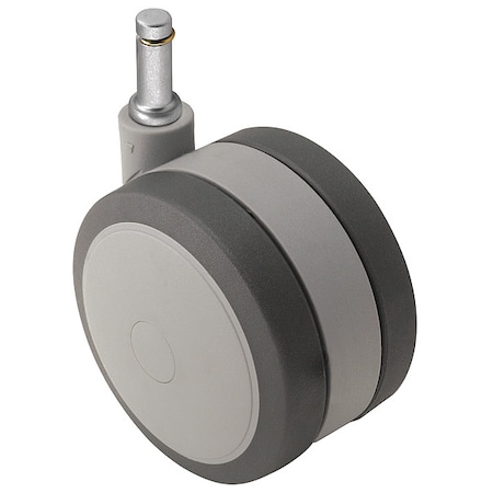 50mm Non-Marking Thermoplastic Elastomer Swivel Caster, No Brake, Loads Up To 75 lb MPN:PSF50223GR