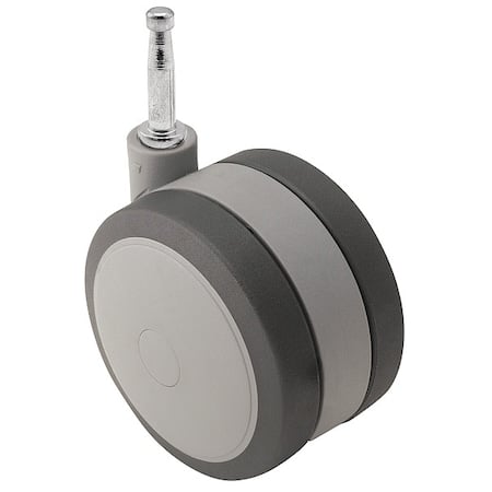 50mm Non-Marking Thermoplastic Elastomer Swivel Caster, No Brake, Loads Up To 75 lb MPN:PSF50302GR