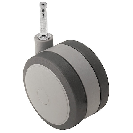 60mm Non-Marking Thermoplastic Elastomer Swivel Caster, No Brake, Loads Up To 100 lb MPN:PSF60302GR