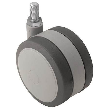 60mm Non-Marking Thermoplastic Elastomer Swivel Caster, No Brake, Loads Up To 100 lb MPN:PSF60637GR