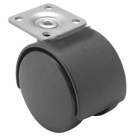 40mm Non-Marking Nylon Swivel Caster, No Brake, Loads Up To 40 lb MPN:PTW40101BK