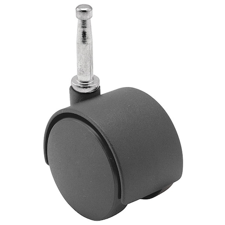 40mm Non-Marking Nylon Swivel Caster, No Brake, Loads Up To 40 lb MPN:PTW40302BK
