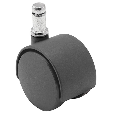 60mm Non-Marking Nylon Swivel Caster, No Brake, Loads Up To 100 lb MPN:PTW60223BK
