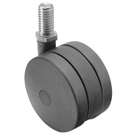 50mm Non-Marking Nylon Swivel Caster, No Brake, Loads Up To 75 lb MPN:PUT50637BK